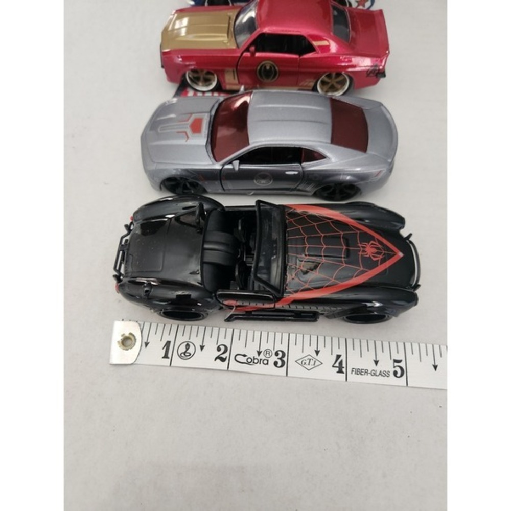 5 Marvel Diecast Cars: Winter Soldier, Iron‎ Man, Spider-Man, Captain America + - Picture 9 of 12
